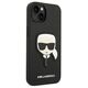 Original Case IPHONE 14 PLUS Karl Lagerfeld Hardcase Saffiano Karl`s Head Patch black 3666339077044