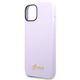 Original Case IPHONE 14 Guess Hard Case Silicone Vintage Gold Logo purple 3666339064969