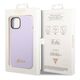 Original Case IPHONE 14 Guess Hard Case Silicone Vintage Gold Logo purple 3666339064969