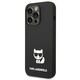 Original Case IPHONE 14 PRO MAX Karl Lagerfeld Hardcase Silicone Choupette Body black 3666339076580