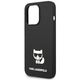 Original Case IPHONE 14 PRO MAX Karl Lagerfeld Hardcase Silicone Choupette Body black 3666339076580