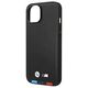 Original Case IPHONE 14 PLUS BMW Leather Stamp Tricolor (BMHCP14M22PTDK) black 3666339066819