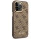 Original Case IPHONE 14 PRO Guess Hard Case 4G Vintage Gold Logo (GUHCP14LHG4SHW) brown 3666339065263