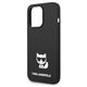 Original Case IPHONE 14 PRO Karl Lagerfeld Hardcase Silicone Choupette Body (KLHCP14LSLCTBK) black 3666339076573