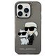 Original Case IPHONE 14 PRO Karl Lagerfeld Hardcase IML GLIT NFT Karl&Choupette (KLHCP14LHNKCTGK) black 3666339087227