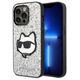 Original Case IPHONE 14 PRO MAX Karl Lagerfeld Hardcase Glitter Choupette Patch (KLHCP14XG2CPS) silver 3666339099466