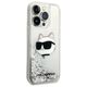 Original Case IPHONE 14 PRO MAX Karl Lagerfeld Hardcase Glitter Choupette Patch (KLHCP14XLNCHCS) silver 3666339086954