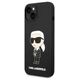 Original Case IPHONE 14 Karl Lagerfeld Hardcase Silicone Ikonik MagSafe (KLHMP14SSNIKBCK) black 3666339087685