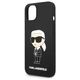 Original Case IPHONE 14 Karl Lagerfeld Hardcase Silicone Ikonik MagSafe (KLHMP14SSNIKBCK) black 3666339087685