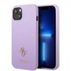 Original Case IPHONE 13 MINI Guess Hardcase Saffiano 4G Small Metal Logo purple 3666339048044