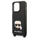 Original Case IPHONE 13 PRO Karl Lagerfeld Hardcase Saffiano Metal Karl Head black 3666339051754