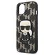 Original Case IPHONE 13 Karl Lagerfeld Hardcase Monogram Ikonik Patch black 3666339049379