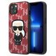 Original Case IPHONE 13 Karl Lagerfeld Hardcase Monogram Ikonik Patch red 3666339049416