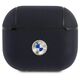 Original Case APPLE AIRPODS PRO 2 BMW Cover Geniune Leather Silver Logo (BMAP2SSLBK) black 3666339112295