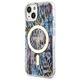 Original Case IPHONE 14 Guess Hardcase Leopard MagSafe (GUHMP14SHLEOPWB) blue 3666339115715