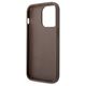 Original Case APPLE IPHONE 15 PRO Guess Hardcase 4G Big Metal Logo (GUHCP15L4GMGBR) brown 3666339171520