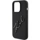 Original Case APPLE IPHONE 15 PRO Karl Lagerfeld Hardcase Silicone Karl Script (KLHCP15LSKSBMCK) black 3666339168179