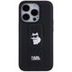 Original Case IPHONE 14 PRO Karl Lagerfeld Hardcase Gripstand Saffiano Choupette Pins (KLHCP14LGSACHPK) black 3666339207410