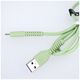 Maxlife MXUC-04 cable USB - microUSB 1,0 m 3A green 5900495875181