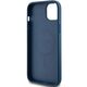 Original Case IPHONE 14 PLUS / 15 PLUS Guess Hardcase 4G Collection Leather Metal Logo MagSafe (GUHMP15MG4GFRB) blue 3666339226619