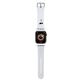 Strap for APPLE WATCH 4 / 5 / 6 / 7 / 8 / SE / ULTRA (42 / 44 / 45 / 49 MM) Karl Lagerfeld Strap 3D Rubber Karl Head (KLAWLSLKNH) white 3666339127404