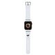 Strap for APPLE WATCH 4 / 5 / 6 / 7 / 8 / SE (38 / 40 / 41 MM) Karl Lagerfeld Strap 3D Rubber Choupette Head (KLAWMSLCNH) white 3666339190132