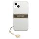 Original Case IPHONE 13 MINI Guess Hardcase 4G Brown Strap Charm (GUHCP13SKB4GBR) transparent 3666339023393