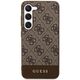 Original Case SAMSUNG GALAXY S24 Guess Hardcase 4G Stripe Collection (GUHCS24SG4GLBR) brown 3666339241155