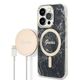 Original Case IPHONE 14 PRO MAX Guess Hardcase Marble MagSafe + Wireless Charger (GUBPP14SHMEACSH) black 3666339103149