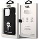 Original Case APPLE IPHONE 15 PRO Karl Lagerfeld Silicone Ikonik Metal Pin (KLHCP15LSMHKNPK) black 3666339166014