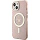 Original Case IPHONE 14 Guess Hardcase Glitter Gold MagSafe (GUHMP14SHCMCGP) pink 3666339125868