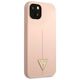 Case IPHONE 13 Guess Hardcase Silicone Triangle (GUHCP13MSLTGP) pink 3666339041007