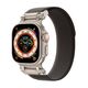 Strap for APPLE WATCH 4 / 5 / 6 / 7 / 8 / 9 / SE / ULTRA 1 / 2 (42 / 44 / 45 / 49 MM) Tech-Protect Nylon Delta black & orange 5906302310579