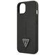 Original Case IPHONE 14 PLUS Guess Hardcase Saffianotriangle Logo (GUHCP14MPSATLK) black 3666339065379