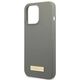 Original Case IPHONE 13 PRO Guess Hard Case Silicone Logo Plate MagSafe (GUHMP13LSPLG) gray 3666339056919