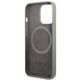 Original Case IPHONE 13 PRO Guess Hard Case Silicone Logo Plate MagSafe (GUHMP13LSPLG) gray 3666339056919