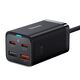 Baseus wall charger GaN3 Pro PD 65W 2x USB-C 2x USB black + USB-C - USB-C cable 6932172600334