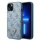 Case IPHONE 13 Guess Hardcase 4G Triangle Logo Cardslot (GUHCP13MP4TPB) blue 3666339047771