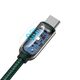 Baseus Display Cable USB-C to USB-C 100W 1m (green) 6953156206588