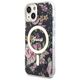 Original Case IPHONE 14 Guess Hardcase Flower MagSafe (Guhmp14shcfwsk) black 3666339115517