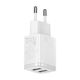 Baseus wall charger Compact 2 x USB white 10,5w 6932172606916