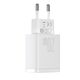 Baseus Compact Quick Charger, USB, USB-C, 20W (white) 6953156207240