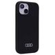 Original Case APPLE IPHONE 15 Audi Silicone Case (AU-LSRIP15-Q3/D1-BK) black 6955250226547