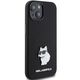 Original Case APPLE IPHONE 15 Karl Lagerfeld Silicone Choupette Metal Pin (KLHCP15SSMHCNPK) black 3666339166359