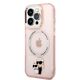 Original Case IPHONE 14 PRO Karl Lagerfeld Hardcase IML NFT Karl&Choupette Magsafe (KLHMP14LHNKCIP) pink 3666339087586