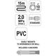 YATO ΛΑΣΤΙΧΟ ΑΕΡΟΣ PVC ΑΝΕΜΗ10ΜΜ-15Μ  YT-24240 20024240 ΤΕΜΑΧΙΟ εως 12 άτοκες δόσεις