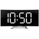 Mirror Clock Digital Electronic Electronic LED screen / Wake up / Thermometer black 5904161103288