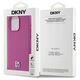 Original Case APPLE IPHONE 15 PRO MAX DKNY Hardcase Leather Monogram Pattern Metal Logo MagSafe (DKHMP15XPSHRPSP) pink 3666339261962