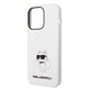 Case IPHONE 14 PRO MAX Karl Lagerfeld Hardcase Silicone Choupette (KLHCP14XSNCHBCH) white 3666339086794