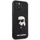 Original Case IPHONE 14 PLUS Karl Lagerfeld Hardcase Rubber Ikonik 3D (KLHCP14M3DRKINK) black 3666339122638